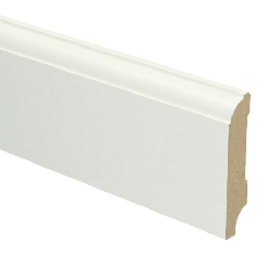 [16015] MDF Eigentijdse plint 70x15 voorgelakt RAL 9010