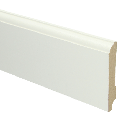 [16017] MDF Eigentijdse plint 90x15 voorgelakt RAL 9010