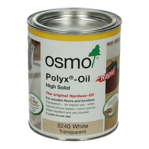 Osmo Hardwax Olie Rapid 3240 Wit transparant (Sneldrogend) 0,75L