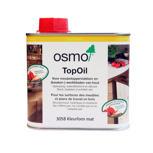 Osmo TopOil 3058 Kleurloos Mat (Meubelolie) 0,5L