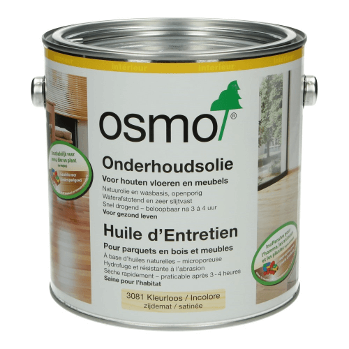 Osmo Onderhoudsolie 3081 Kleurloos zijde-mat 2,5L