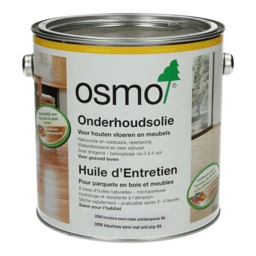 Osmo Onderhoudsolie met Anti-Slip 3098 Kleurloos semi-mat (R9) 2,5L