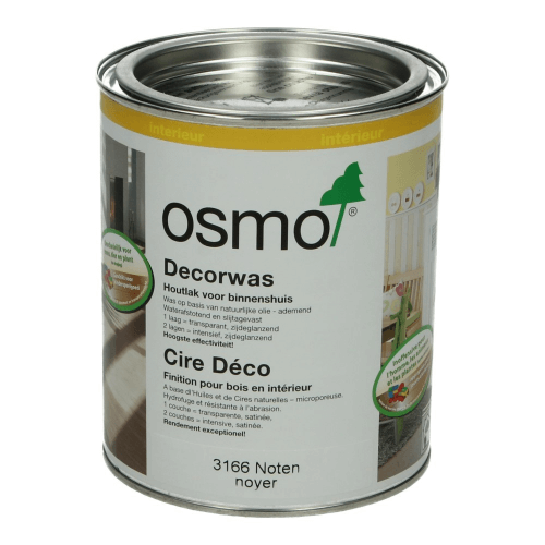 Osmo Decorwas Transparant 3166 Noten 0,75L