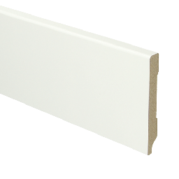 [15949] MDF Moderne plint 90x12 voorgelakt RAL 9016