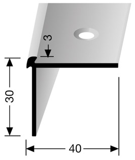 Trapstrip 871 edelstaal t.b.v. PVC