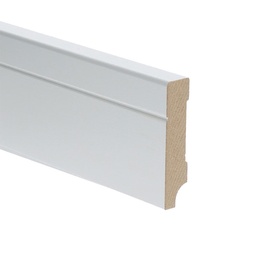 [16089] MDF Tijdloze plint 70x15 voorgelakt RAL 9010