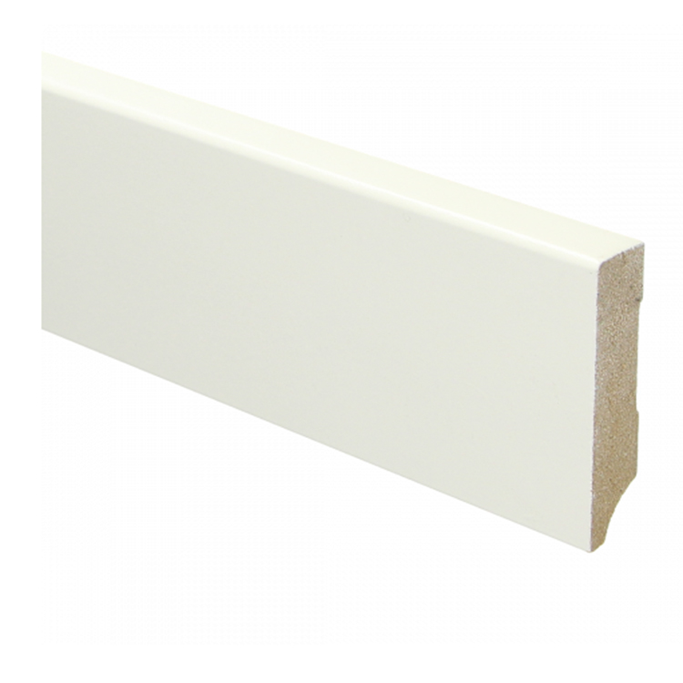 Hoge plint Wit 80x12mm Blok