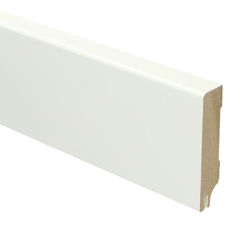 16331 MDF Moderne plint 70x15 RAL 9010 + uitsparing