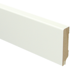 16331 MDF Moderne plint 70x15 RAL 9010 + uitsparing