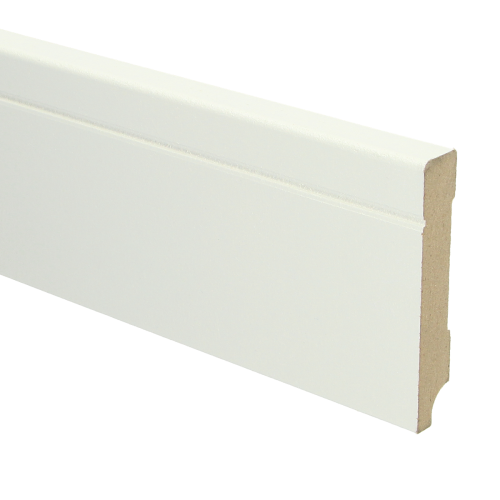 MDF Tijdloze plint 90x15 voorgelakt RAL 9010