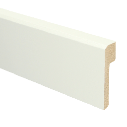 [16023] MDF Renovatieplint klassiek 85x22 voorgelakt RAL 9010