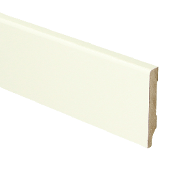 [16104] MDF Moderne plint 55x9 voorgelakt RAL 9010